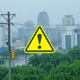 alerta amarelo de chuvas intensas São Paulo