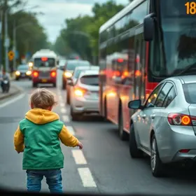 crianças em risco na rodovia de Itapevi