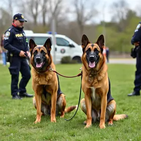 Cães de trabalho policial