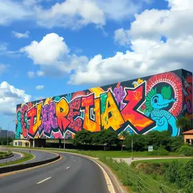 maior mural grafitado do mundo
