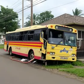 ônibus desgovernado