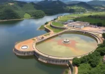 ampliação da estação de tratamento de esgoto em Taboão da Serra