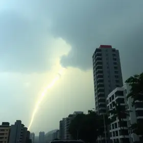 alerta amarelo de tempestade